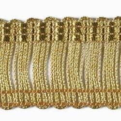 Immagine di Frangia a cordonetto Damina oro H. cm 3 (1,2 inch) Viscosa Poliestere Oro Passamaneria per Paramenti Sacri