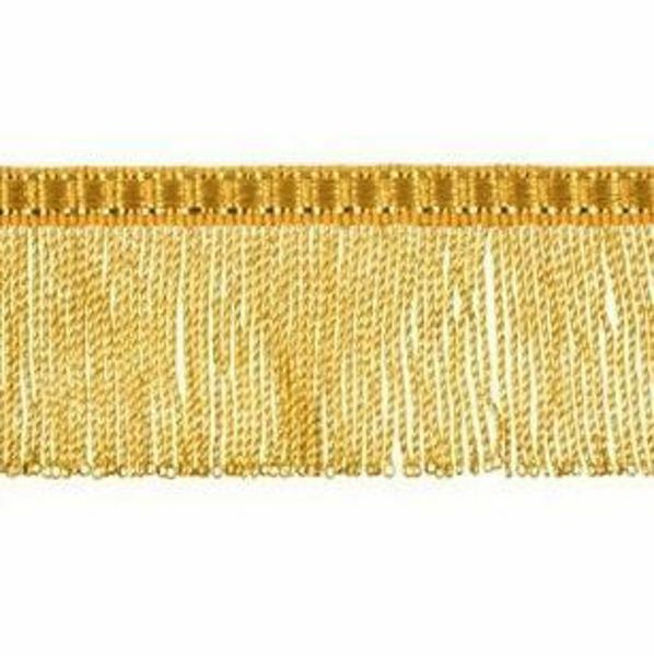 Picture of Twisted Fringe Trim gold H. cm 4 (1,6 inch) Metallic thread Viscose Passementerie for liturgical Vestments