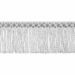 Picture of Twisted Fringe Trim silver metal H. cm 3 (1,2 inch) Metallic thread Viscose Passementerie for liturgical Vestments