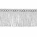 Picture of Twisted Fringe Trim silver metal H. cm 4 (1,6 inch) Metallic thread Viscose Passementerie for liturgical Vestments