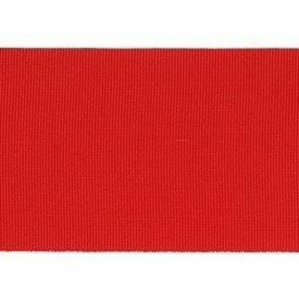Immagine di Nastro canettato rosso H 5 cm poliestere e acetato per paramenti sacri
