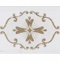 Picture of Trim Gold Giotto H. cm 10 (3,9 inch) Cotton blend Border Braid Passementerie for liturgical Vestments