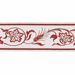 Immagine di Bordo Foglie di Vite Spiga H. cm 5 (2,0 inch) misto Cotone Verde Avana Rosso Viola Orlo Passamaneria per Paramenti Sacri 