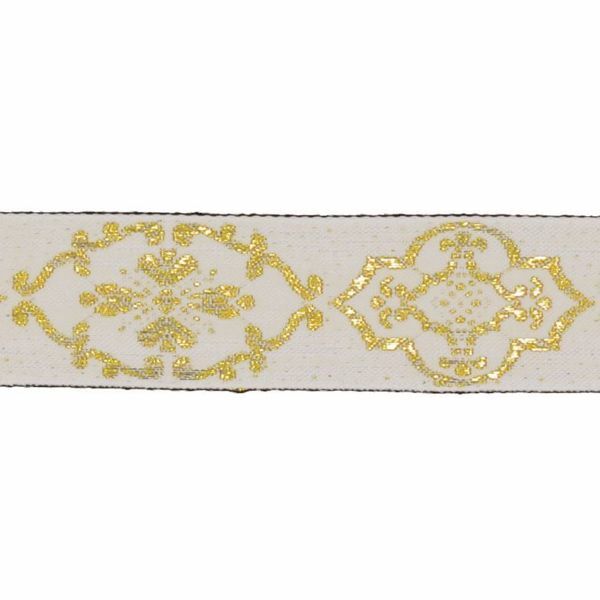 Picture of Trim Gold Giotto H. cm 3 (1,2 inch) Cotton blend Border Braid Passementerie for liturgical Vestments