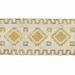 Picture of Trim Gold geometric H. cm 5 (2,0 inch) Cotton blend Border Braid Passementerie for liturgical Vestments
