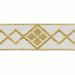 Picture of Trim Gold Rhombus H. cm 5 (2,0 inch) Cotton blend Border Braid Passementerie for liturgical Vestments