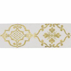Picture of Trim Gold Giotto H. cm 5 (2,0 inch) Cotton blend Border Braid Passementerie for liturgical Vestments