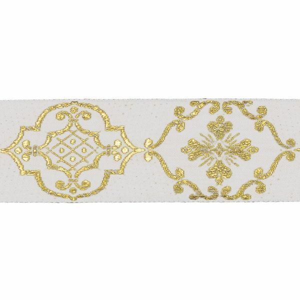 Imagen de Borde litúrgico oro Giotto H. 5 cm mezcla algodón para vestimenta 