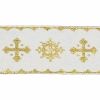 Picture of Gold vestment Trim Crosses H. 5 cm (2,0 inch) cotton blend 
