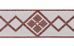 Picture of Trim Red dots H. cm 5 (2,0 inch) Cotton blend Brilliant Red Border Braid Passementerie for liturgical Vestments