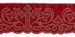 Imagen de Encaje satén Cruz H. cm 12,5 (4,9 inch) Poliéster puro Rojo Morado Marfil Puntilla Bolillo Bordado para Vestiduras litúrgicas