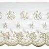 Immagine di Pizzo liturgico simbolo JHS Croce H. 27 cm cotone