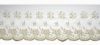 Immagine di Pizzo liturgico simbolo JHS Croce H. 27 cm cotone