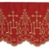 Immagine di Pizzo liturgico simbolo JHS crociato H. 14 cm cotone