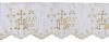 Immagine di Pizzo liturgico simbolo JHS crociato H. 14 cm cotone