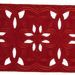 Picture of Lace H. cm 16 (6,3 inch) Viscose and Polyester Red Olive Green Violet Lacework Edging for liturgical Vestments 
