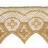 Imagen de Encaje macramè oro Arco Puntas para altar H. 8 cm viscosa