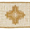 Immagine di Pizzo macramè al metro oro Rete Croce atzeca H. 8 cm