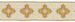 Picture of Macramè Lace Cross H. cm 8 (3,1 inch) Viscose and Polyester Brilliant Gold Lacework Edging for liturgical Vestments 