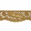 Immagine di Pizzo macramè al metro oro Foglia H. 2 cm