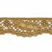 Picture of Macramè Lace Leaf H. cm 2 (0,8 inch) Viscose and Polyester Brilliant Gold Lacework Edging for liturgical Vestments 