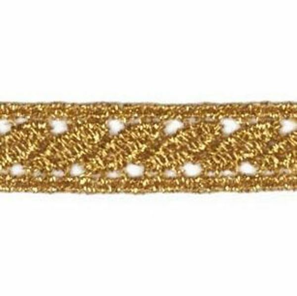 Picture of Gold Macramè Lace Leaf H. 1 cm (0,4 inch)