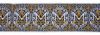 Immagine di Bordura per altare Pizzo Mariano H. 12 cm bianco/oro