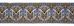 Picture of Embroidered Marian Lace H. cm 12 (4,7 inch) Viscose and Polyester White/Gold Lacework Edging for liturgical Vestments 