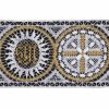 Picture of Filet Lace for altar cloths JHS symbol H. 10 cm (3,9 inch)