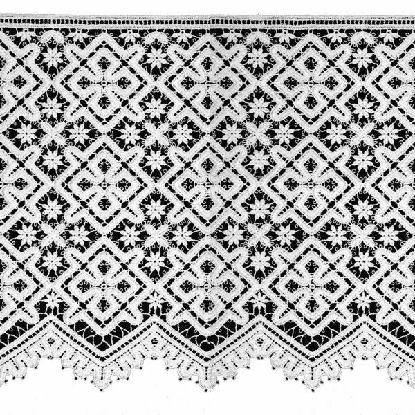 Immagine di Pizzo macramè Croce Rombo per tovaglia Chiesa H. 30 cm