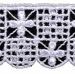 Picture of Crochet Macramè Lace Small Crosses H. cm 3 (1,2 inch) Viscose and Polyester White Lacework Edging for liturgical Vestments 