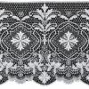 Picture of Liturgical Lace floral Cross H. 25 cm (9,8 inch) viscose