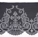 Picture of Tulle Lace Cross JHS & Cross H. cm 25 (9,8 inch) Viscose and Polyester White Lacework Edging for liturgical Vestments 