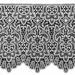 Picture of Fillet Dot Lace macramè H. cm 25 (9,8 inch) Viscose and Polyester White Lacework Edging for liturgical Vestments 