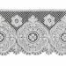 Imagen de Encaje macramè Rosetón H. cm 16 (6,3 inch) Viscosa Poliéster Blanco Puntilla Bolillo Bordado para Vestiduras litúrgicas