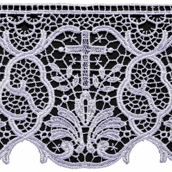 Picture of Macramè altar Lace Cross Palm Tree H. 12 cm (4,7 inch) viscose