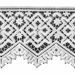 Picture of Crochet Macramè Lace Cross Rhomb H. cm 12 (4,7 inch) Viscose and Polyester White Lacework Edging for liturgical Vestments 