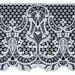 Picture of Marian Lace Macramè H. cm 22,5 (8,9 inch) Viscose and Polyester Ivory White Lacework Edging for liturgical Vestments 