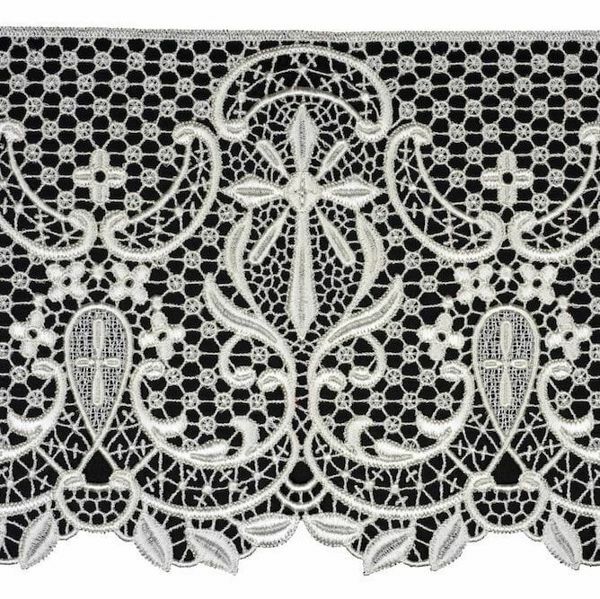Picture of Macramè Lace for altar cloths Cross H. 22 cm (8,7 inch) viscose