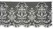 Picture of Macramè Lace Cross H. cm 22 (8,7 inch) Viscose and Polyester Ivory White Lacework Edging for liturgical Vestments 