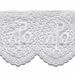 Picture of Crochet lace Crosses H. cm 12 (4,7 inch) Viscose and Polyester Ivory White Lacework Edging for liturgical Vestments 