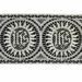 Picture of Fillet Dot Lace JHS symbol H. cm 10 (3,9 inch) Viscose and Polyester Ivory White Lacework Edging for liturgical Vestments 