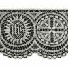Picture of Filet Lace for altar cloths JHS symbol H. 10 cm (3,9 inch)