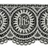 Picture of Filet Lace for altar cloths JHS symbol H. 10 cm (3,9 inch)