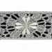 Picture of Macramè Lace Sun H. cm 6 (2,4 inch) Viscose and Polyester Ivory Lacework Edging for liturgical Vestments 
