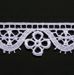 Picture of Macramè Lace H. cm 3 (1,2 inch) Viscose and Polyester White Lacework Edging for liturgical Vestments 