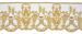 Picture of Satin Lace Marian embroidery H. cm 14 (5,5 inch) Pure Polyester Ivory Lacework Edging for liturgical Vestments 