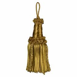 Picture of Bullion Tassel gold special inox cm 12 (4,7 inch) Metallic thread and Viscose for liturgical Vestments