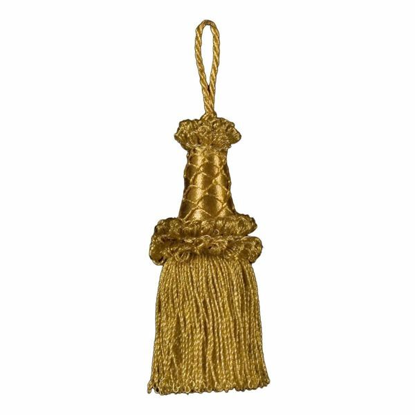 Immagine di Nappa oro ritorta inox 10 cm