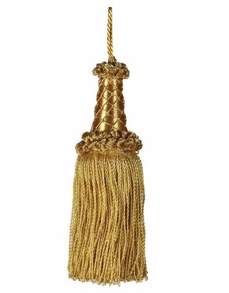Picture of Twisted Tassel gold cm 16 (6,3 inch) Metallic thread and Viscose for liturgical Vestments
